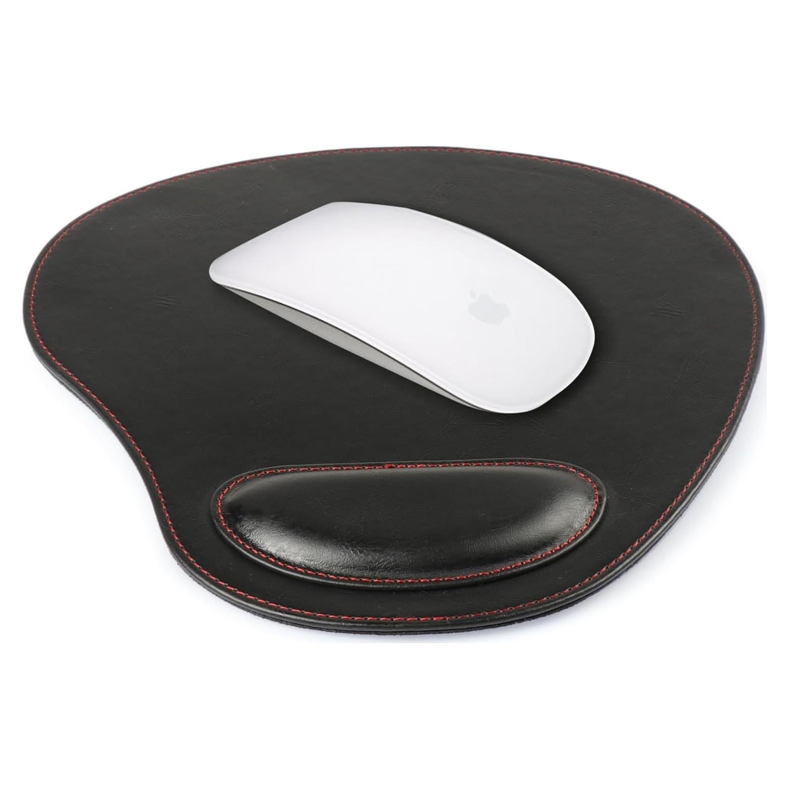 Alfombrilla de Ratón Londo Ovalada de Cuero Sintético con Soporte