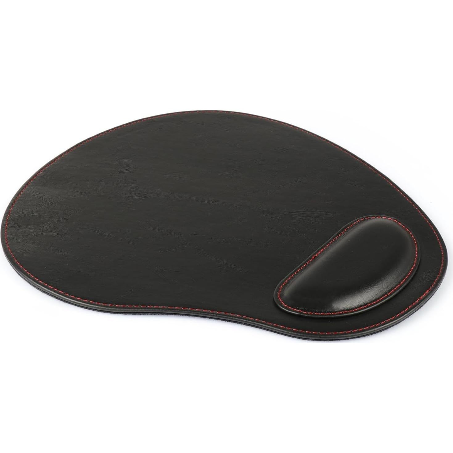 Alfombrilla de Ratón Londo Ovalada de Cuero Sintético con Soporte