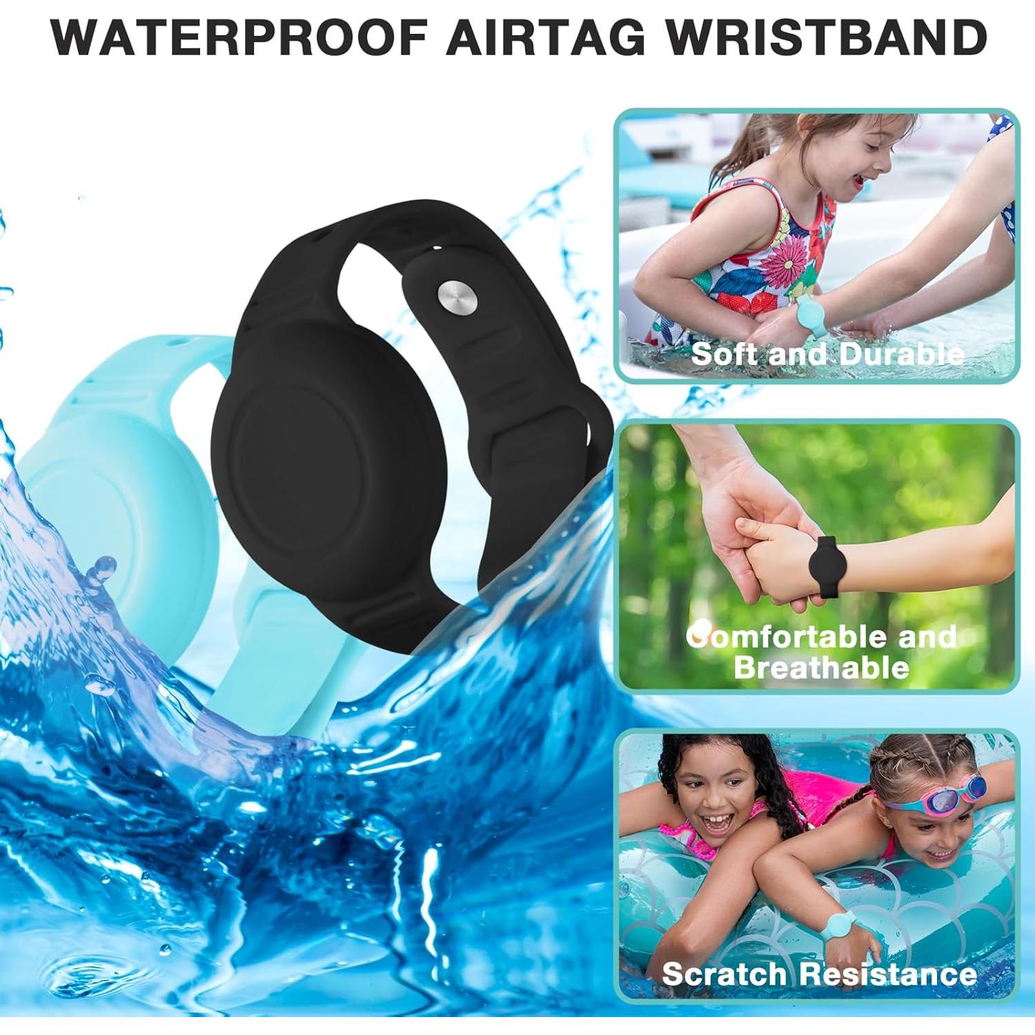 Pulsera Impermeable para AirTag ZLIUCCR - 2 Unidades Niños