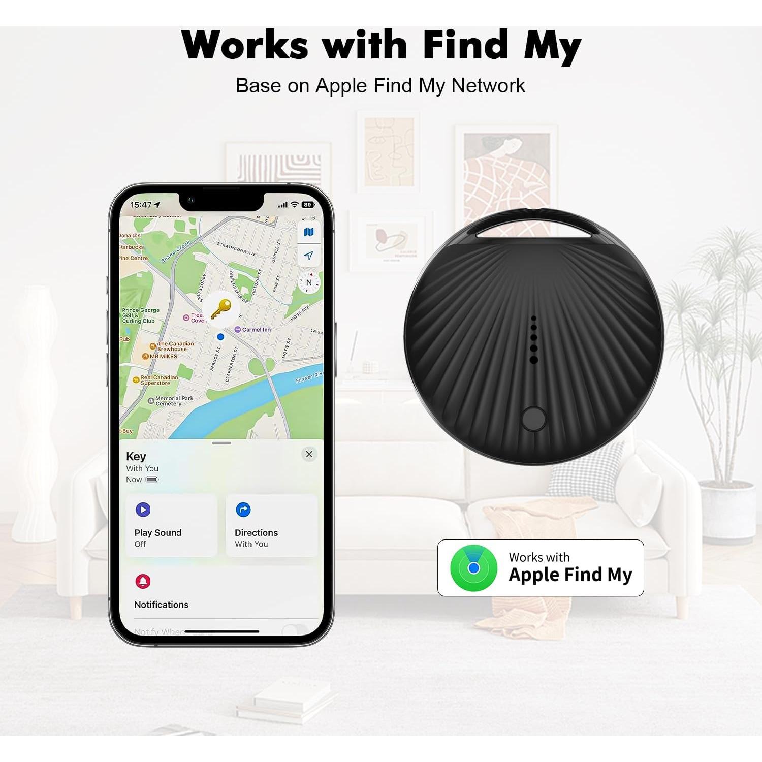 Paquete de 3 Localizadores Bluetooth Rechale Air Tracker Negro