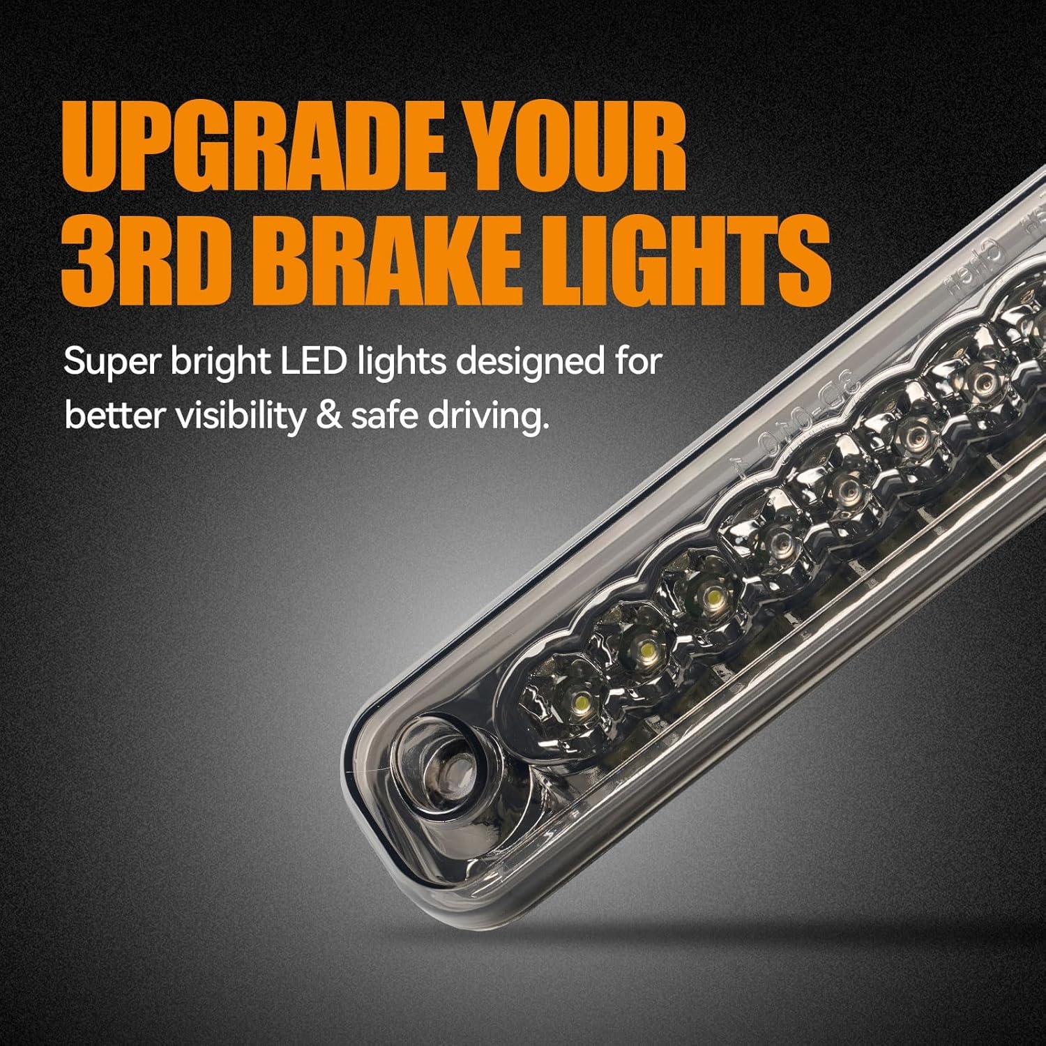 Tercera Luz de Freno LED Cxdar 1988-1999 Chevy/GMC C1500 C2500