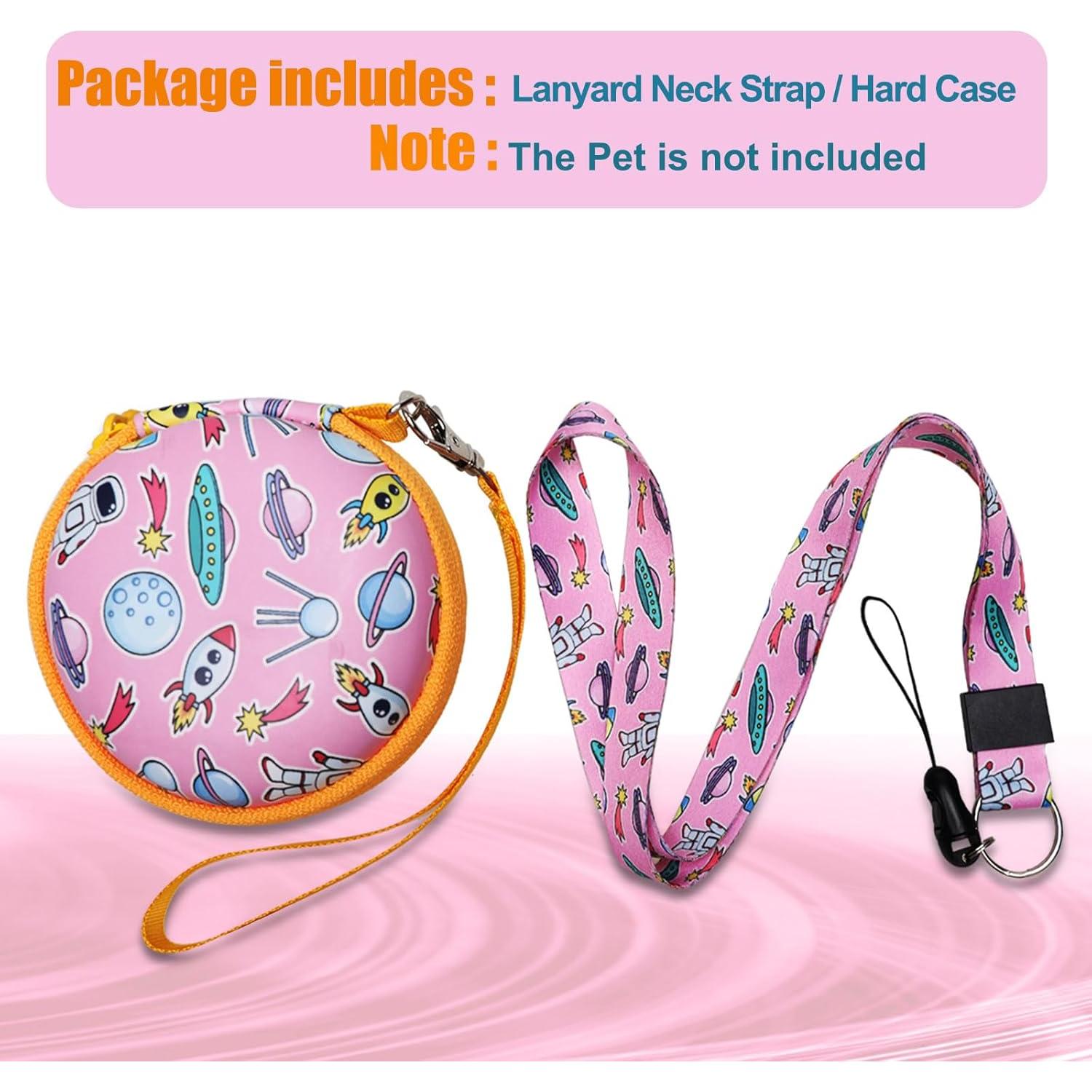 Funda LTGEM para Tamagotchi Pix Original Naranja con Correa