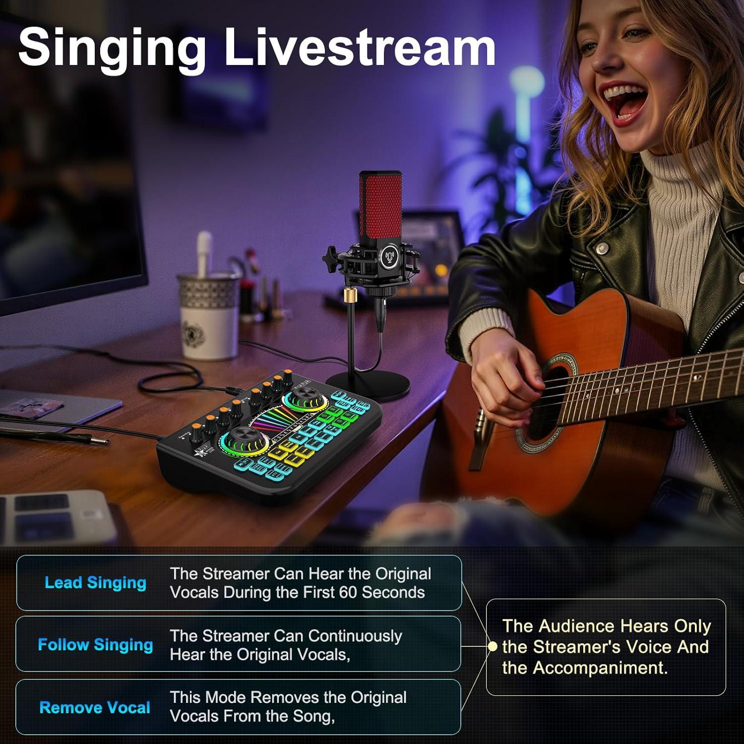 Mezclador de Audio X3 para Streaming y Podcasting