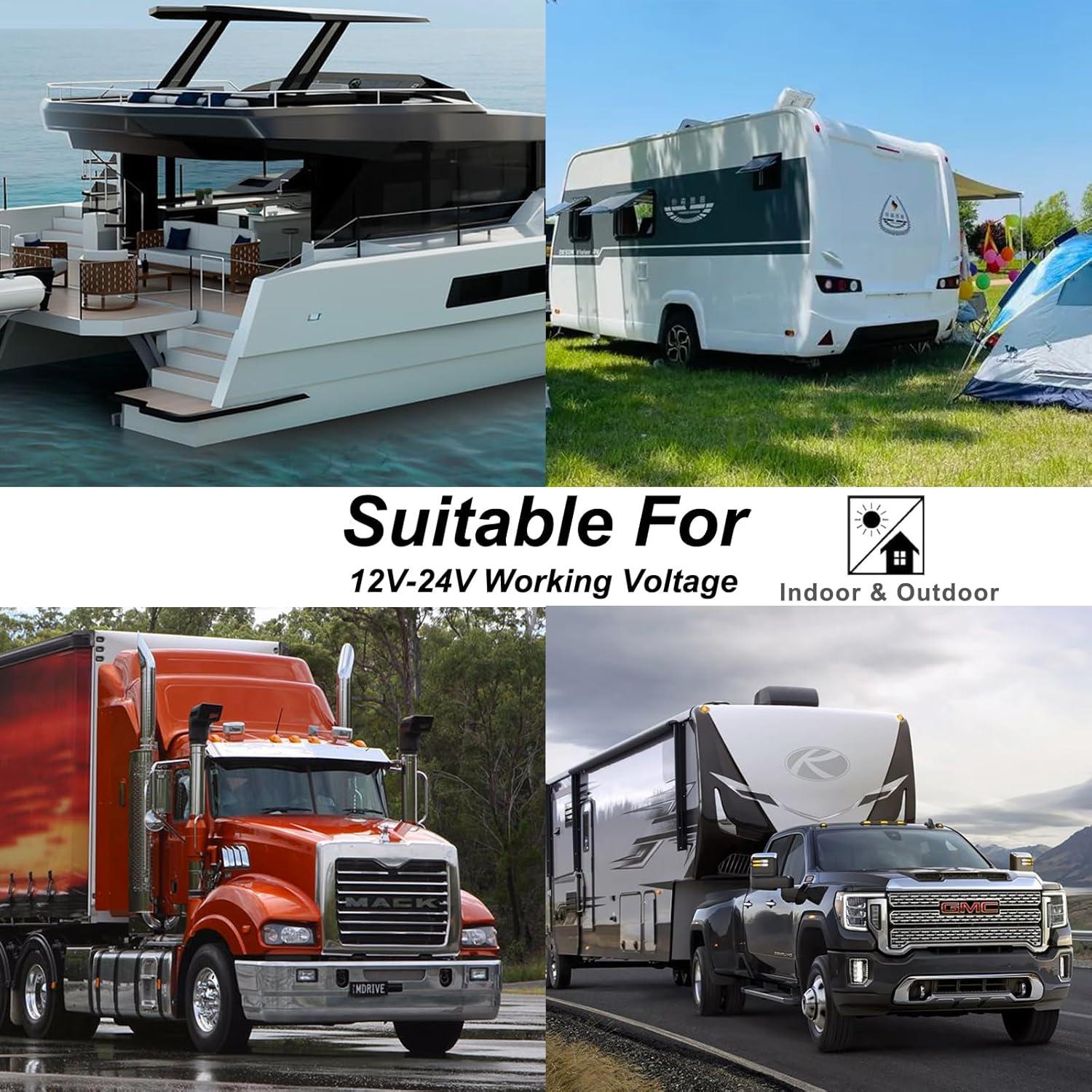 Toma de Mechero Fija SPARKING 12V/24V con Cable 0.61m