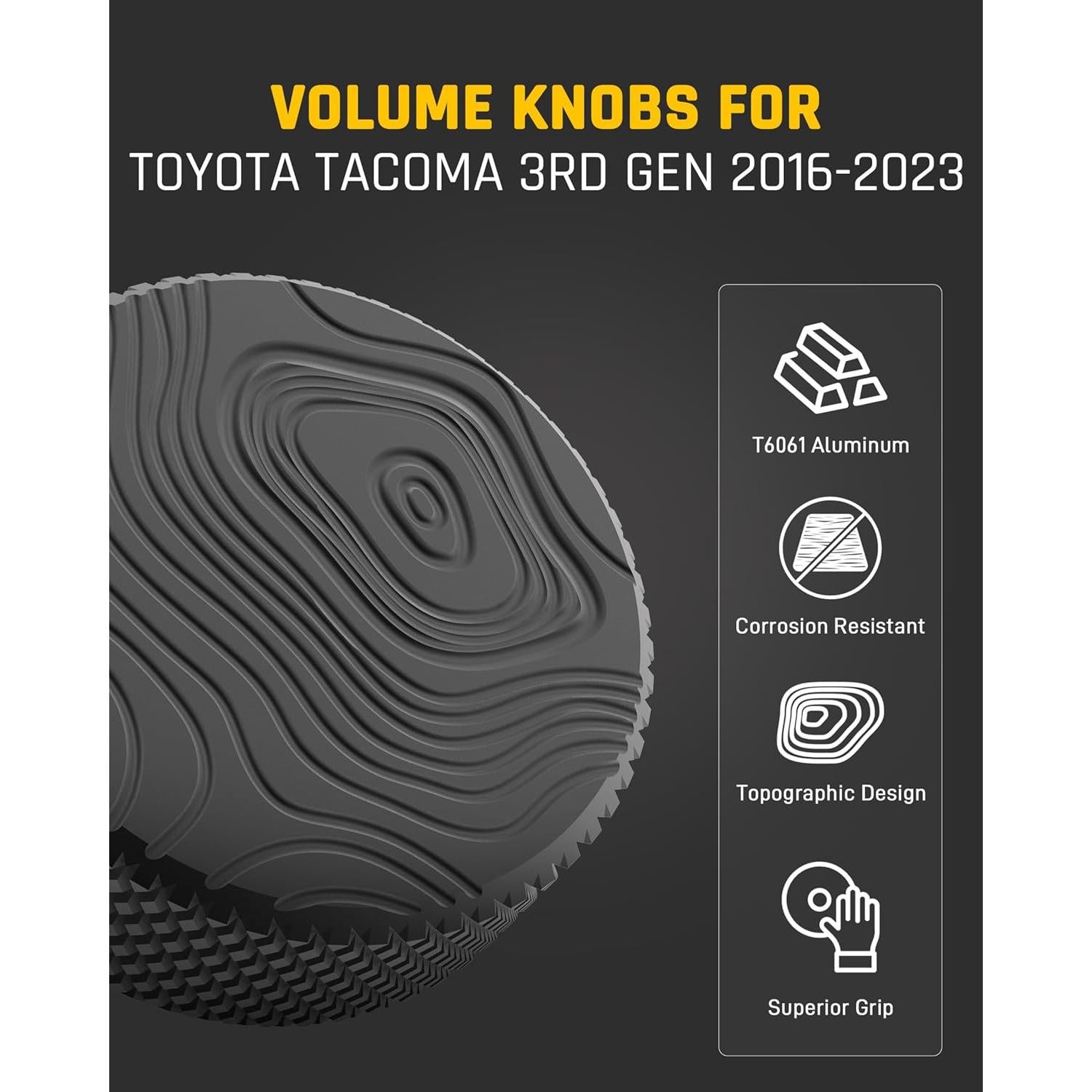Perillas de Volumen Wyckoff para Toyota Tacoma 2016-2023