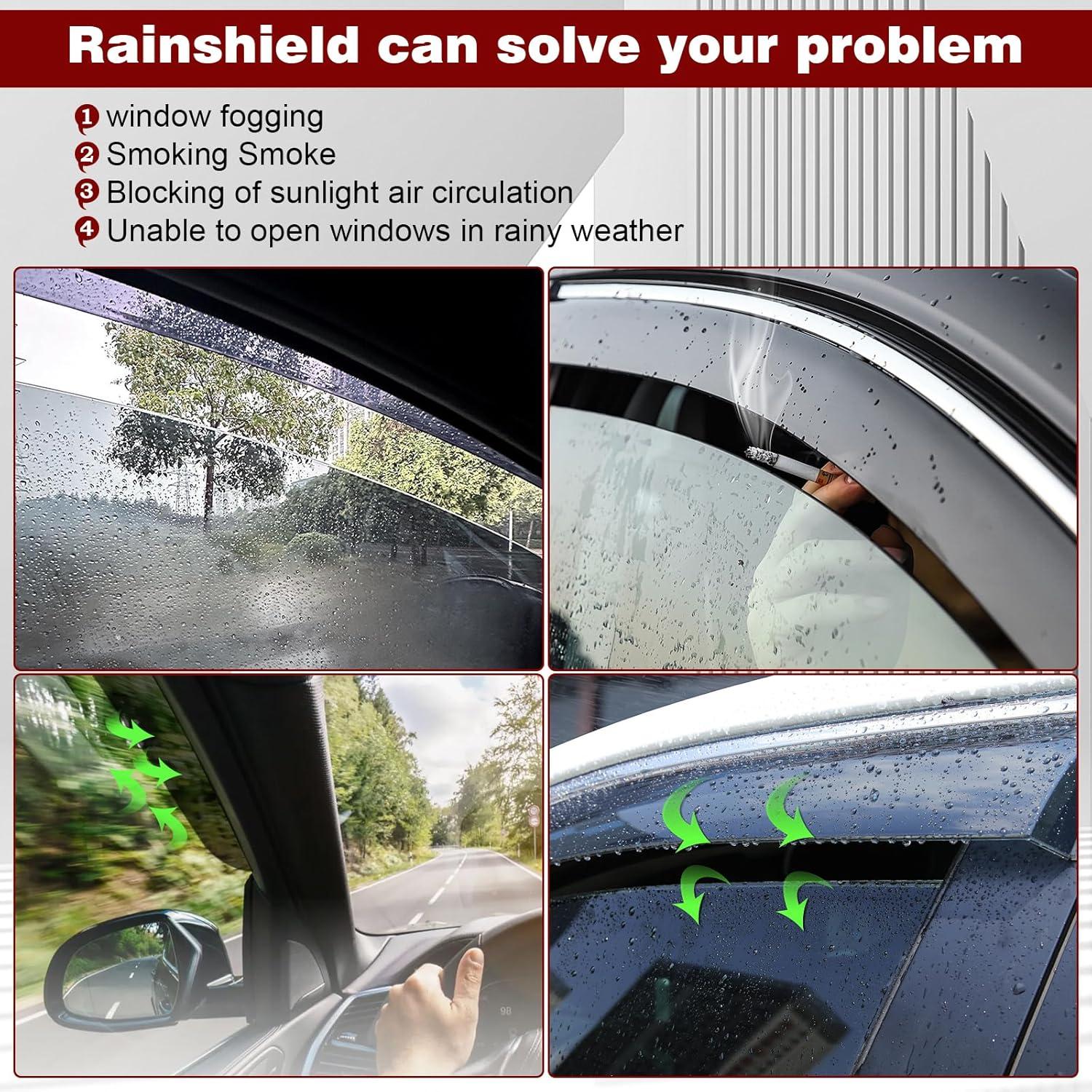 Viseras de Ventana Adhesivas ZZDSNJ para Chevy Cruze 2011-2015