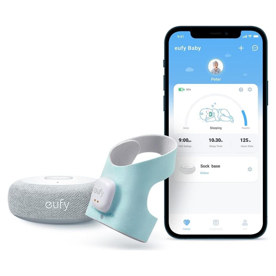 Monitor Bebé Eufy Security Smart Sock 0-18 meses Wi-Fi