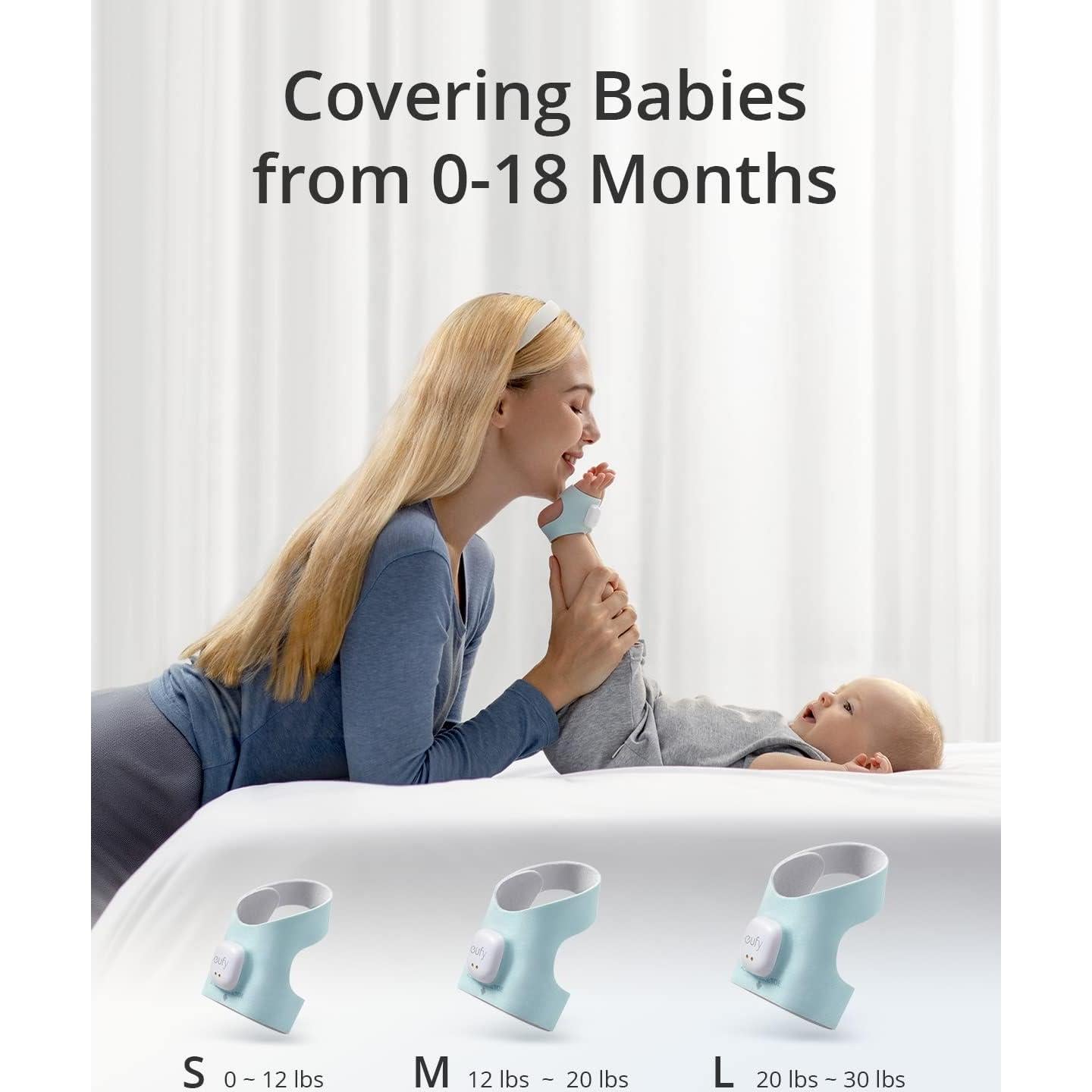 Monitor Bebé Eufy Security Smart Sock 0-18 meses Wi-Fi