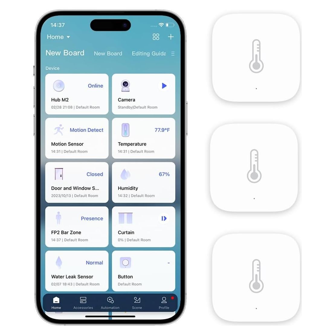 Sensor de Temperatura y Humedad Aqara - Paquete de 3