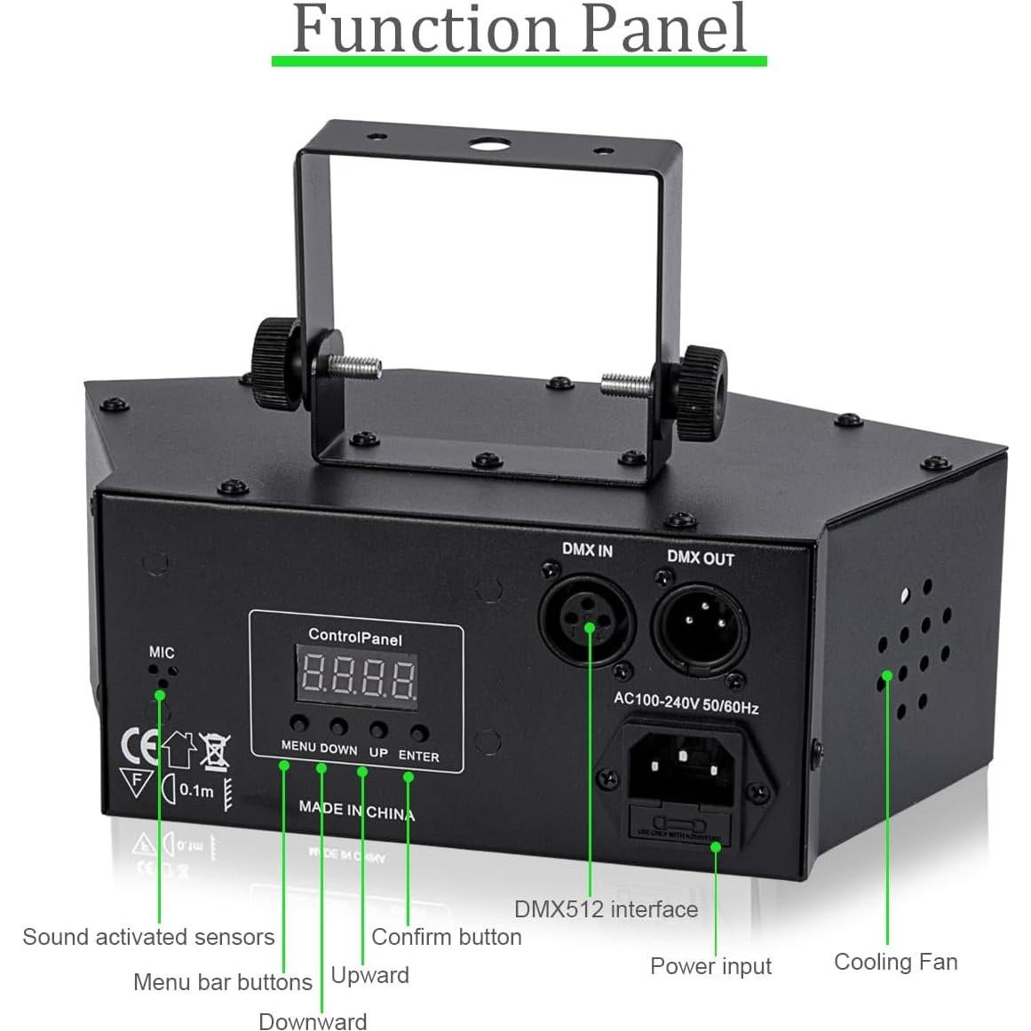 Luz de Bola de Disco LED BUCLHOZ DMX512 Activada por Sonido