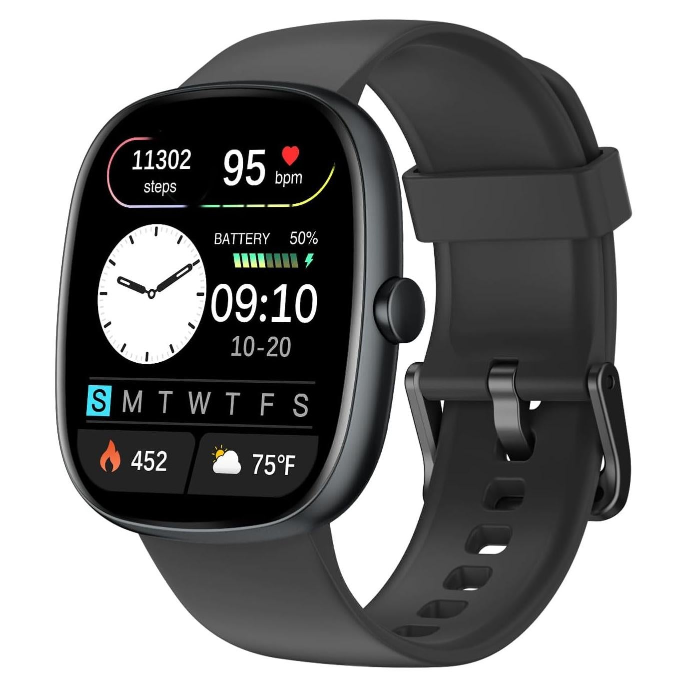 Reloj Inteligente SHANG WING 1.85" Fitness Negro