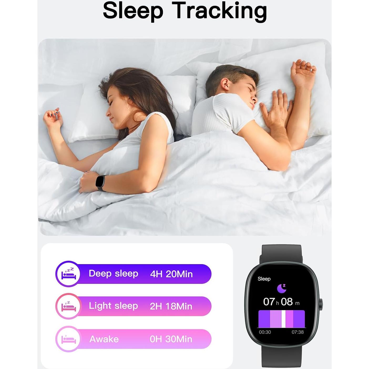 Reloj Inteligente SHANG WING 1.85" Fitness Negro