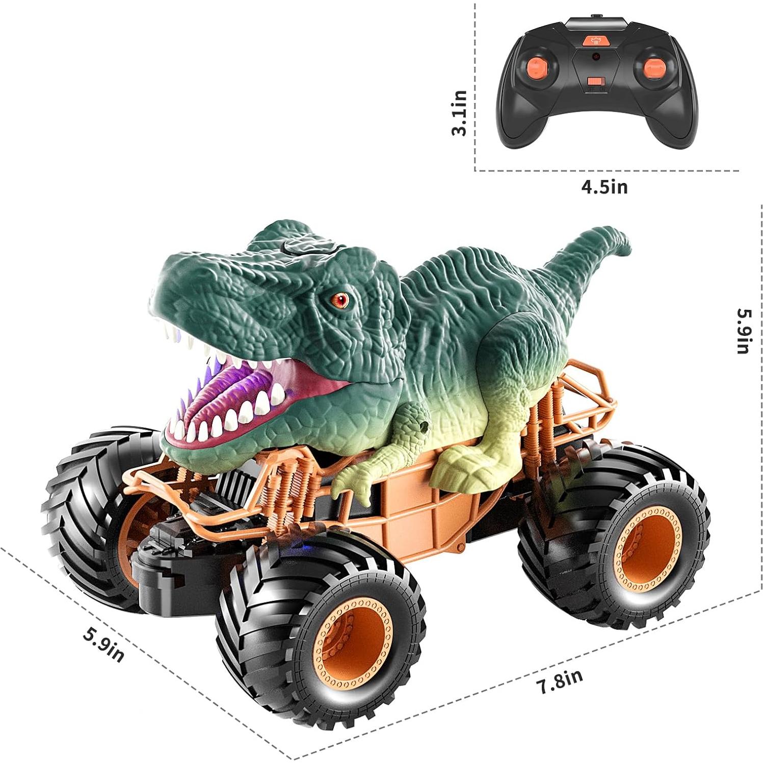Coche Dinosaurio RC Bennol T-Rex con Luz y Sonido