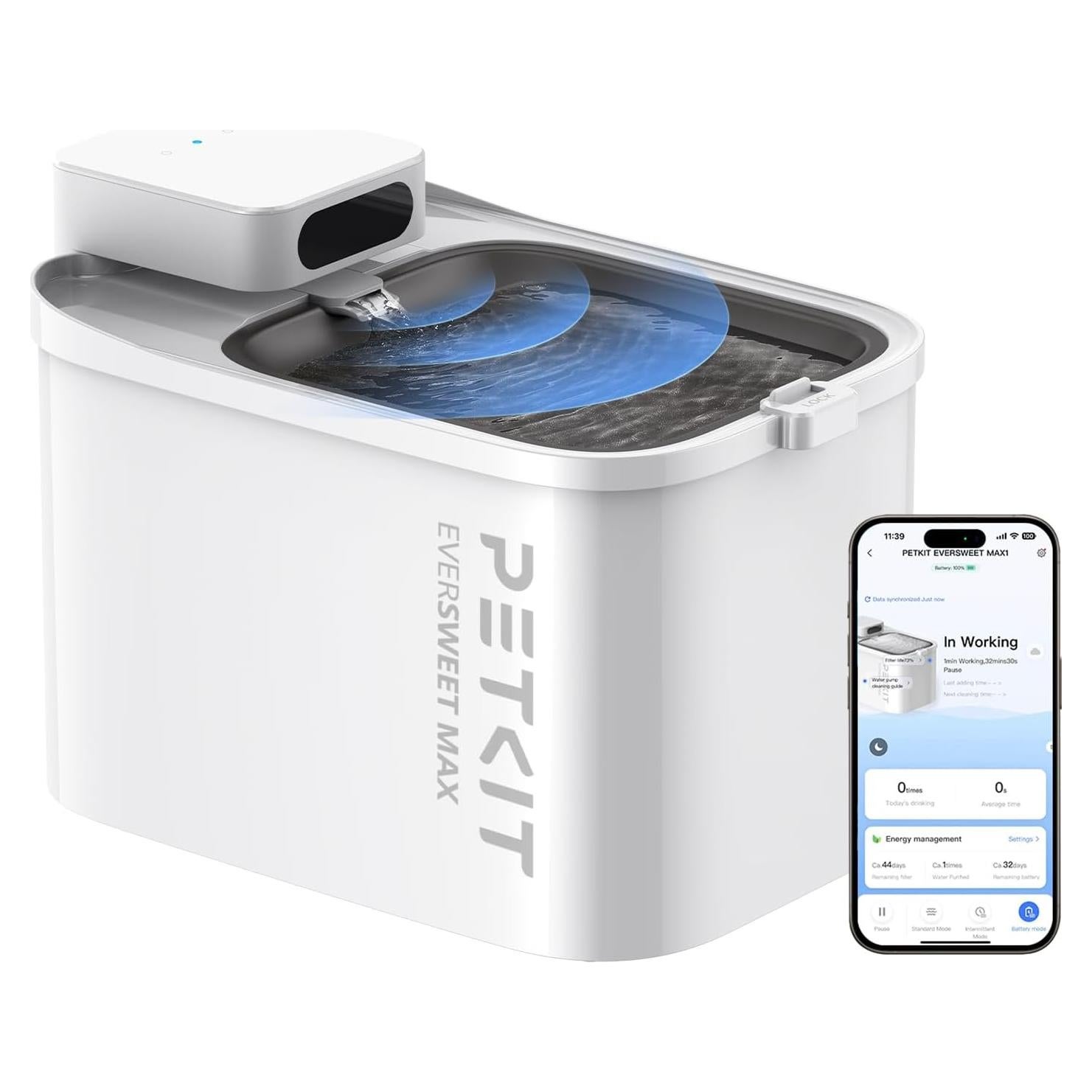 Fuente de Agua Inalámbrica PETKIT EVERSWEET MAX 3L