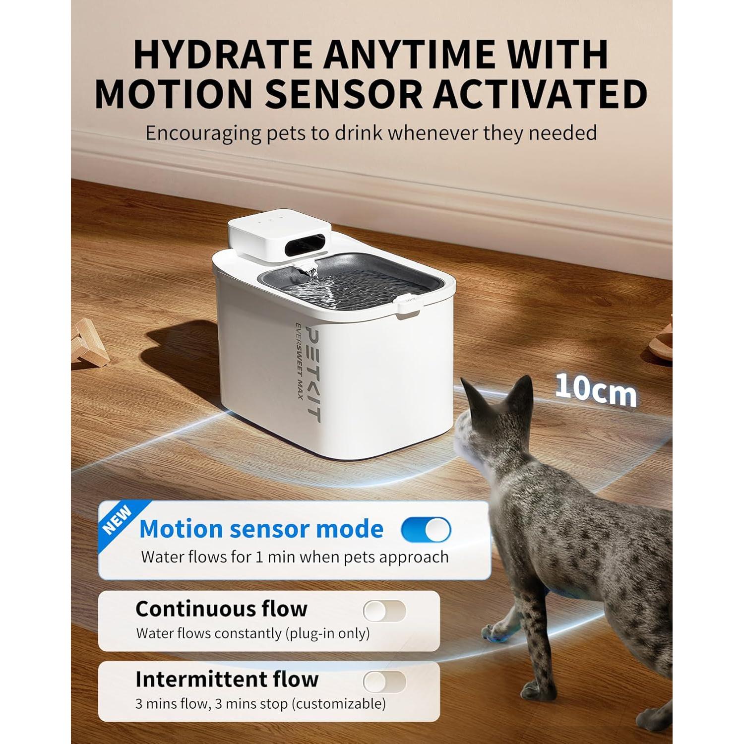 Fuente de Agua Inalámbrica PETKIT EVERSWEET MAX 3L