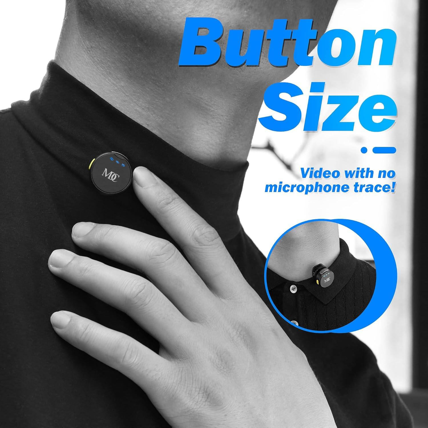 Micrófono Lavalier Inalámbrico MoFa USB-C 152 m 23h Batería