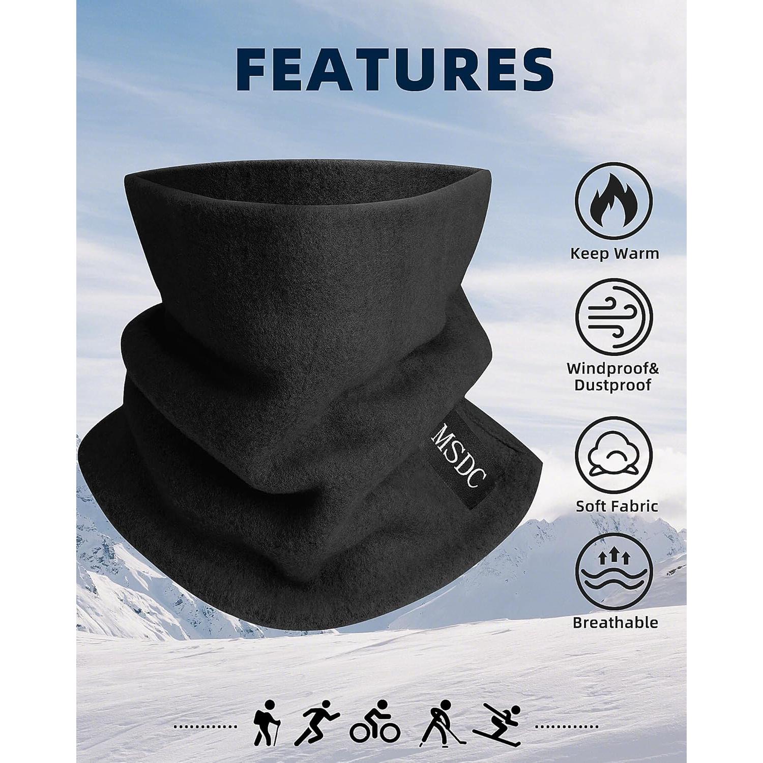 Gaiters de Cuello MSDC 3 Paquete para Hombres - Calidez y Estilo