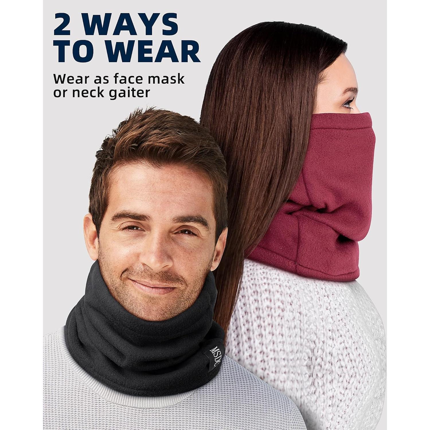 Gaiters de Cuello MSDC 3 Paquete para Hombres - Calidez y Estilo