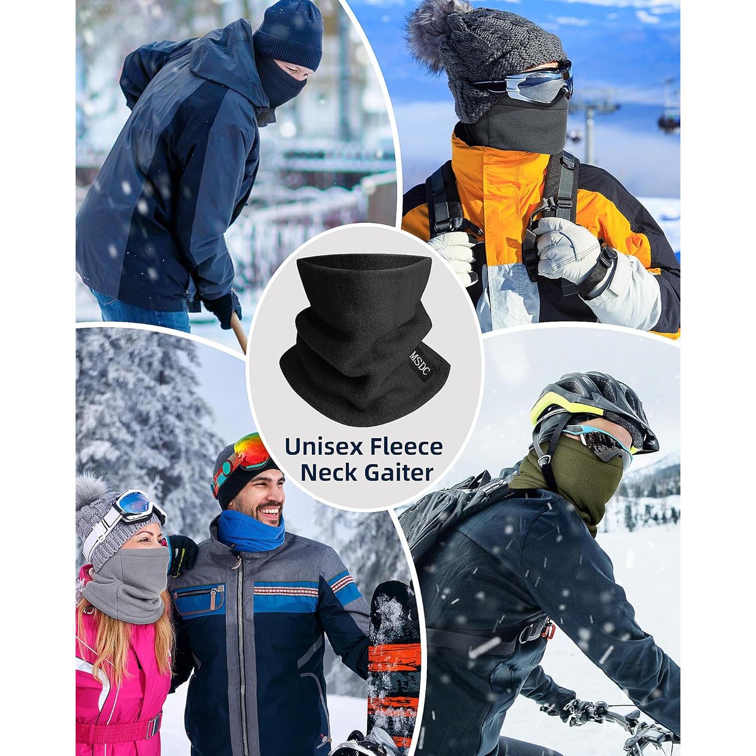 Gaiters de Cuello MSDC 3 Paquete para Hombres - Calidez y Estilo