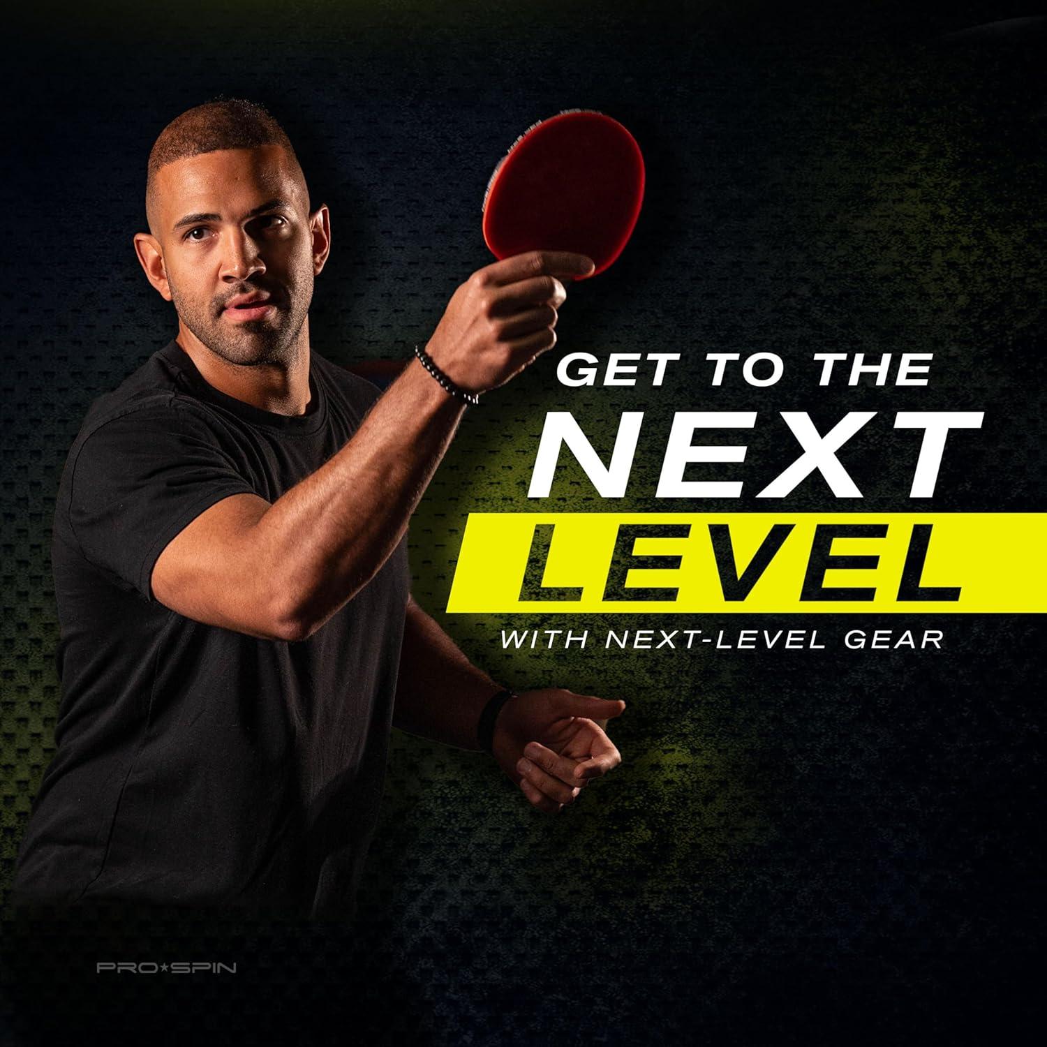 Pala de Ping Pong PRO SPIN Fibra de Carbono 2-Pack Azul/Violeta