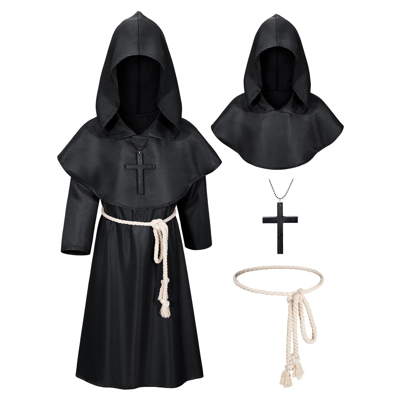 Disfraz de Monje Medieval Renacentista para Niños - JH24-BK-110