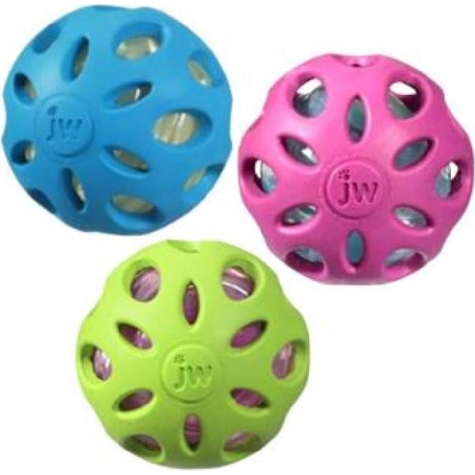 JW Pet Bola Cracante Grande 10 cm Juguete para Perros