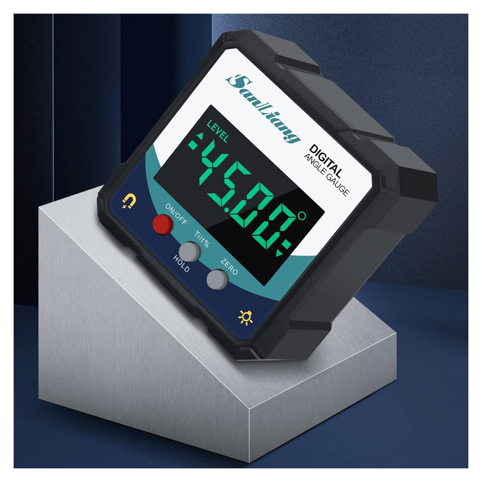 Medidor de Ángulo Digital SanLiang con Imán y Pantalla LCD