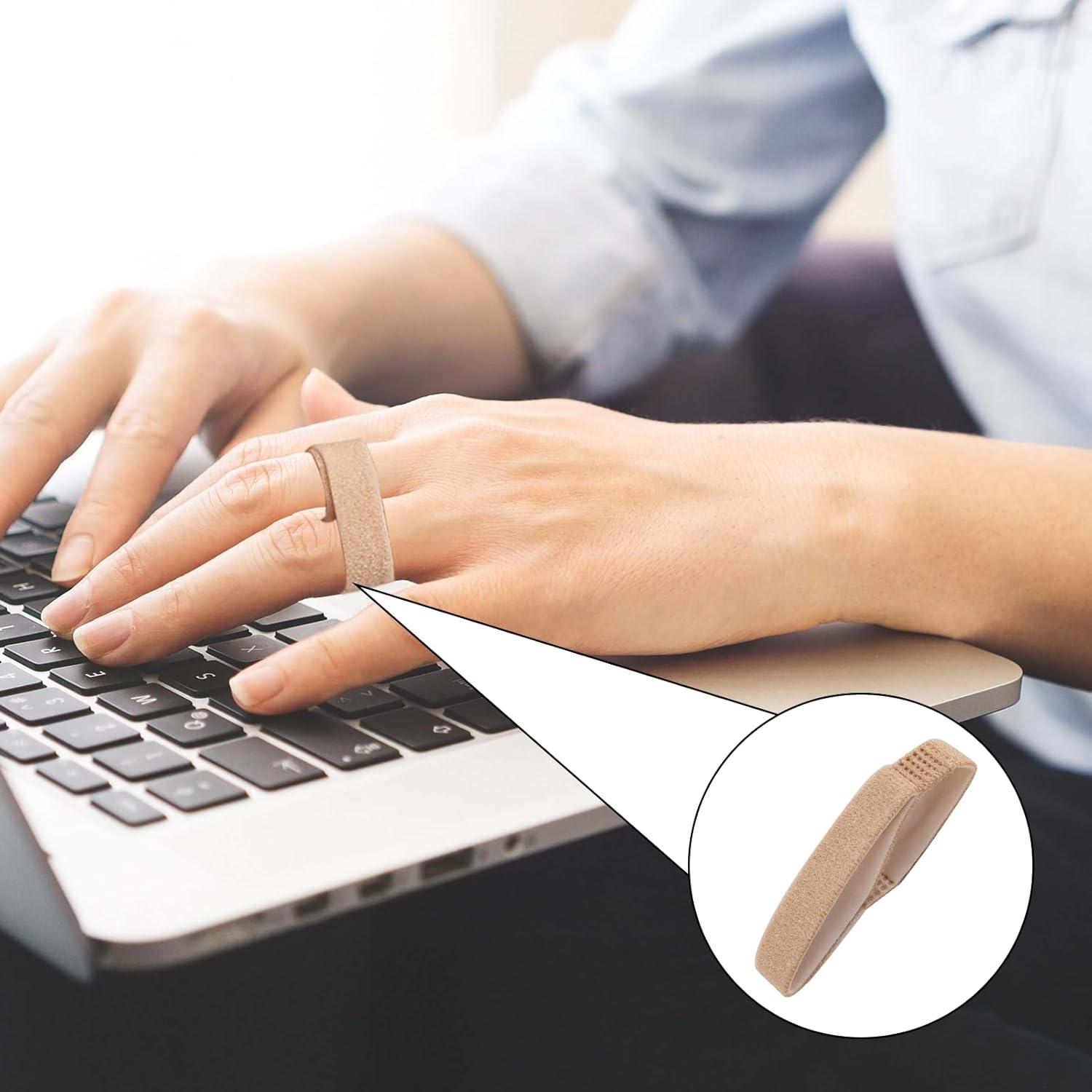 10 Férulas Buddy para Dedos Beige Reutilizables y Lavables