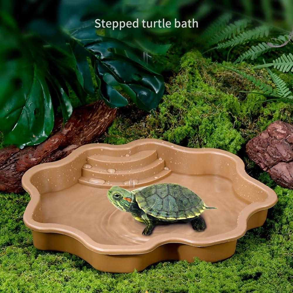 Piscina para Tortugas HIERYAN 30 cm Amarillo Terracota