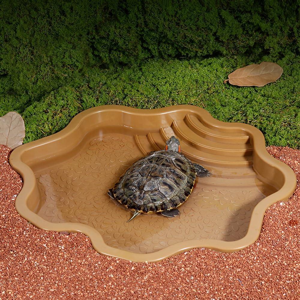 Piscina para Tortugas HIERYAN 30 cm Amarillo Terracota