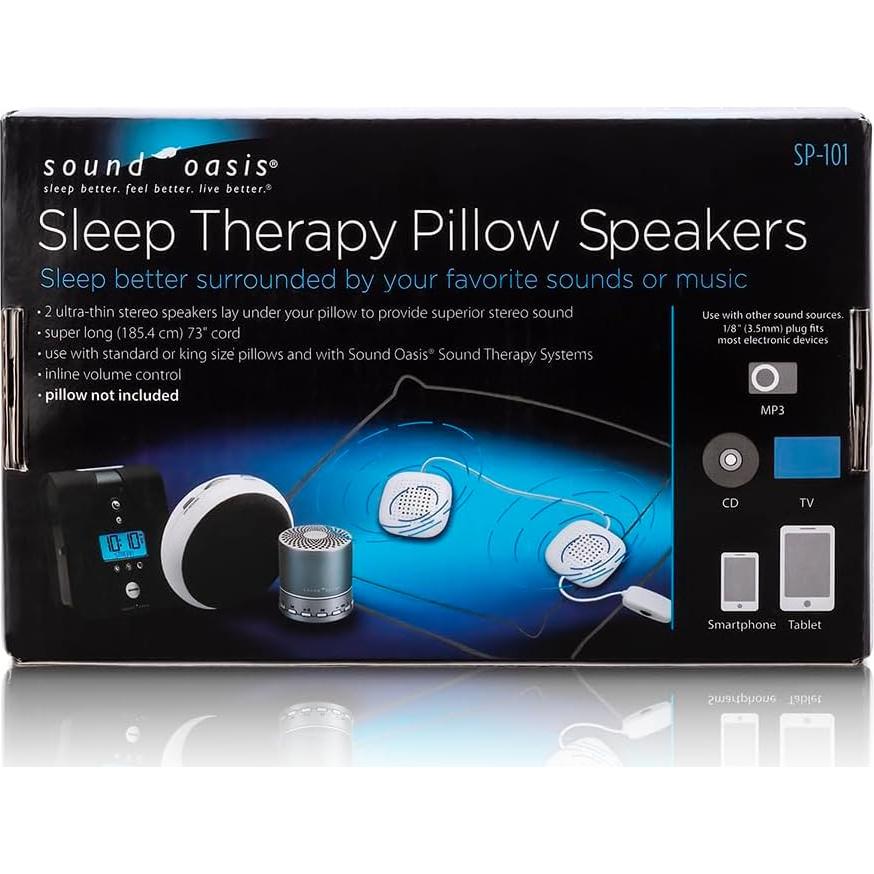 Altavoces de Almohada Sound Oasis SP-101, Estéreo Ultradelgados