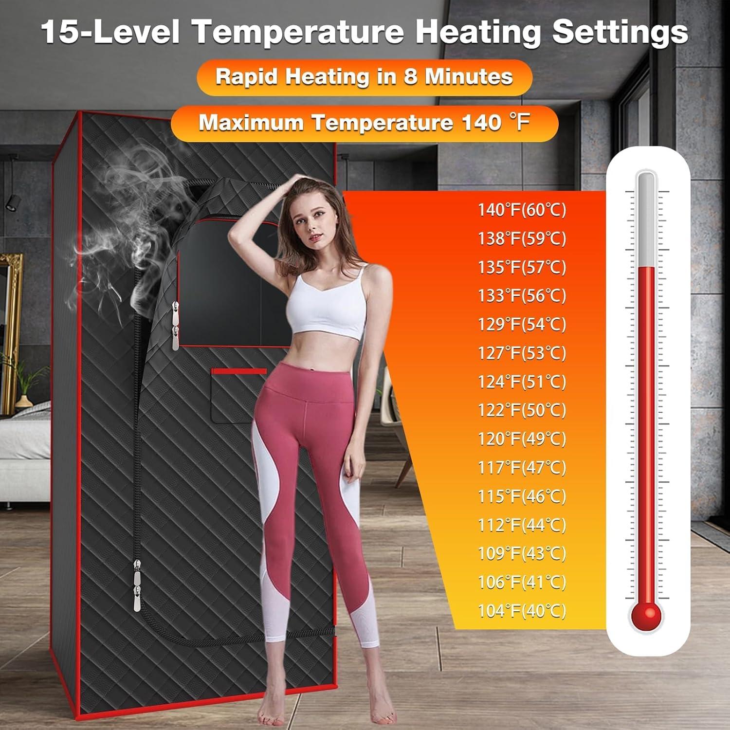 Sauna Portátil SEN-QII G6106-D-RE3 3L 1200W Control Remoto