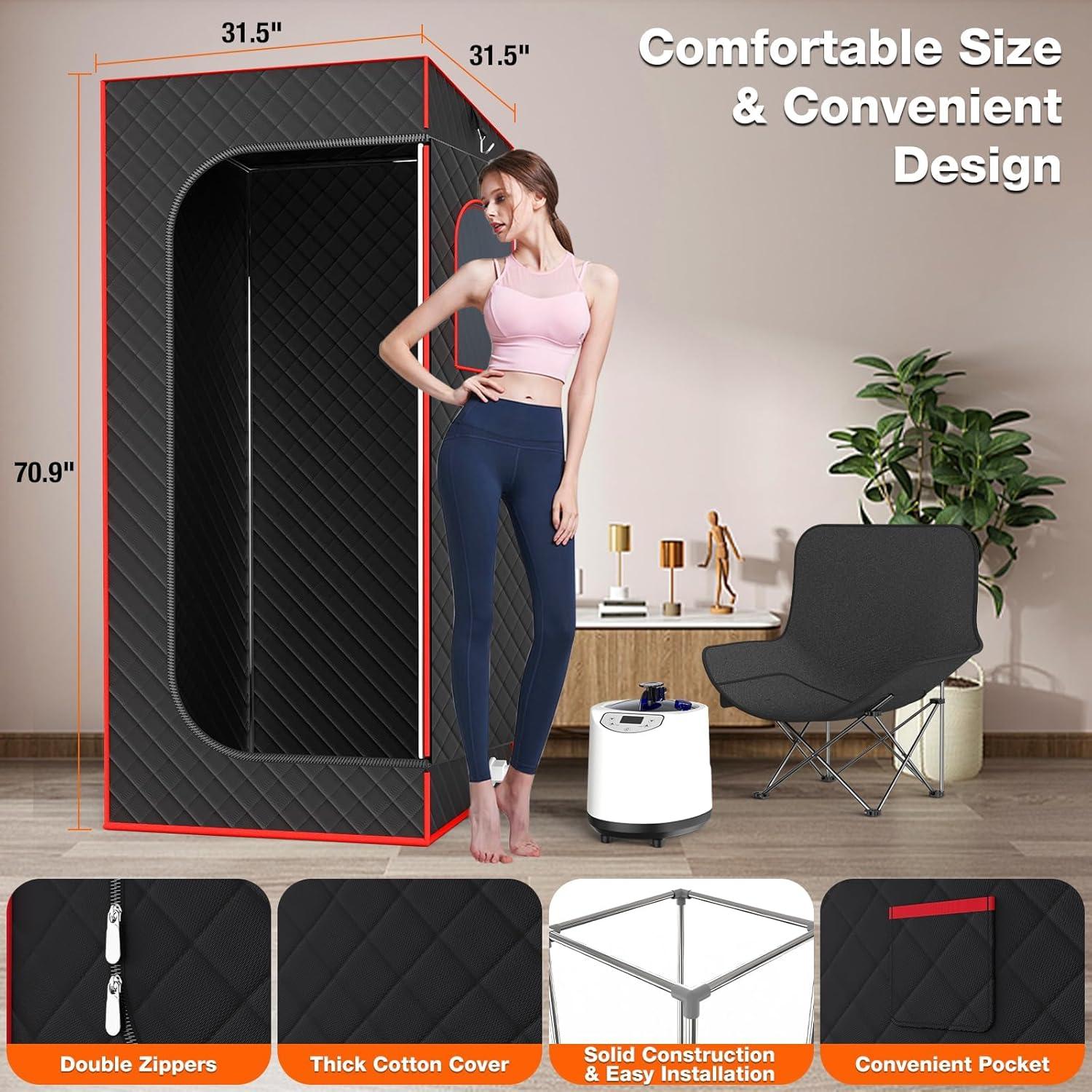 Sauna Portátil SEN-QII G6106-D-RE3 3L 1200W Control Remoto