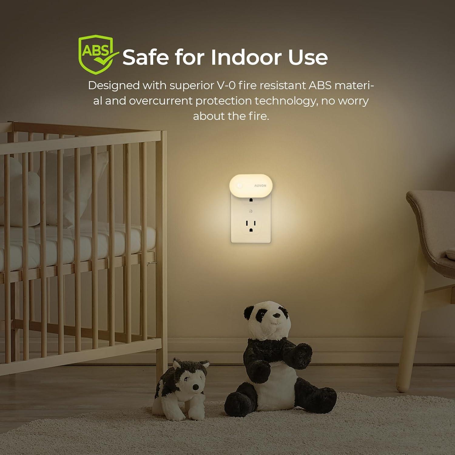 Luz Nocturna Enchufable AUVON con Sensor de Movimiento 120lm