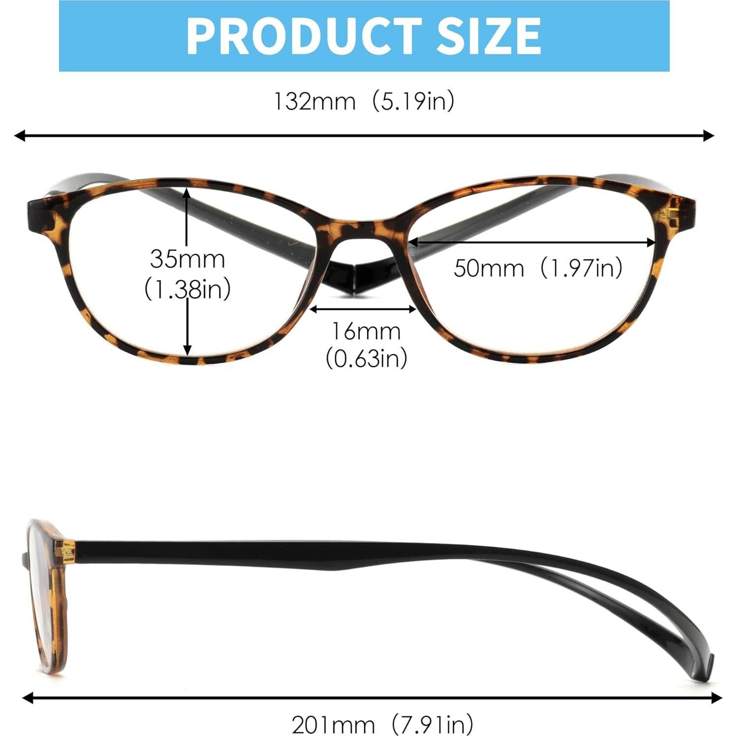 Gafas de Lectura Magnéticas JM 2 Paquete Anti-Luz Azul 1.0x