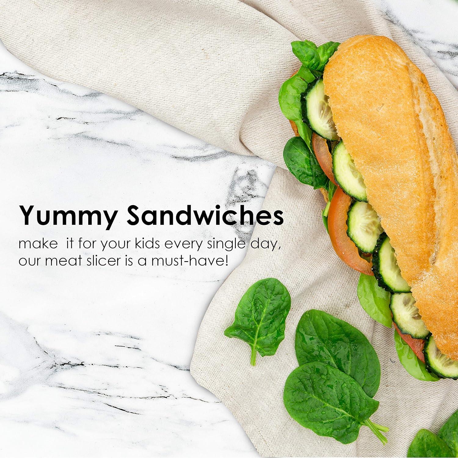 Cortadora de Carne Eléctrica Elite Gourmet EMT-625B 19.05 cm