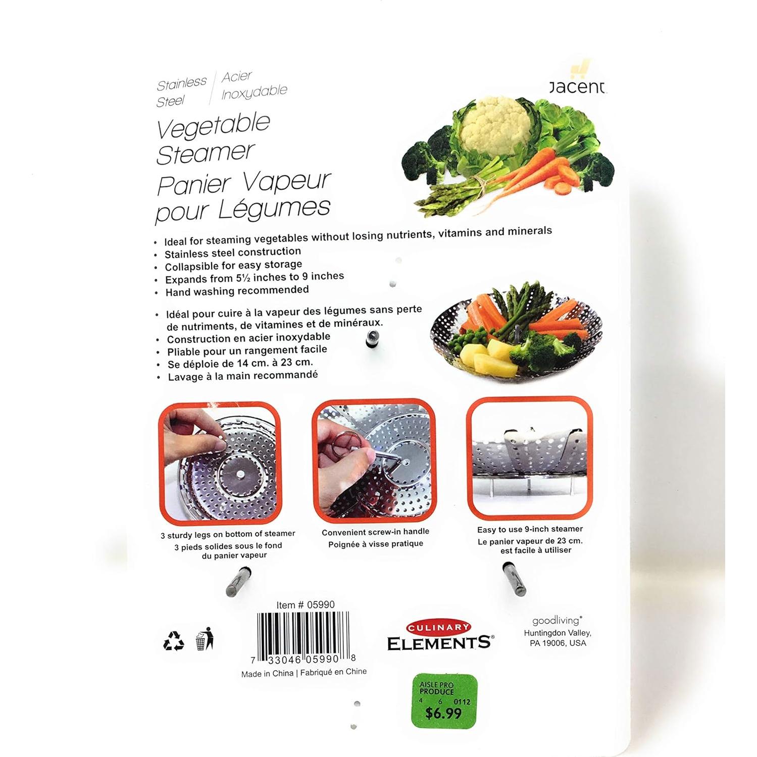 Vaporera de Verduras Eléctrica Elementos Culinarios 414g