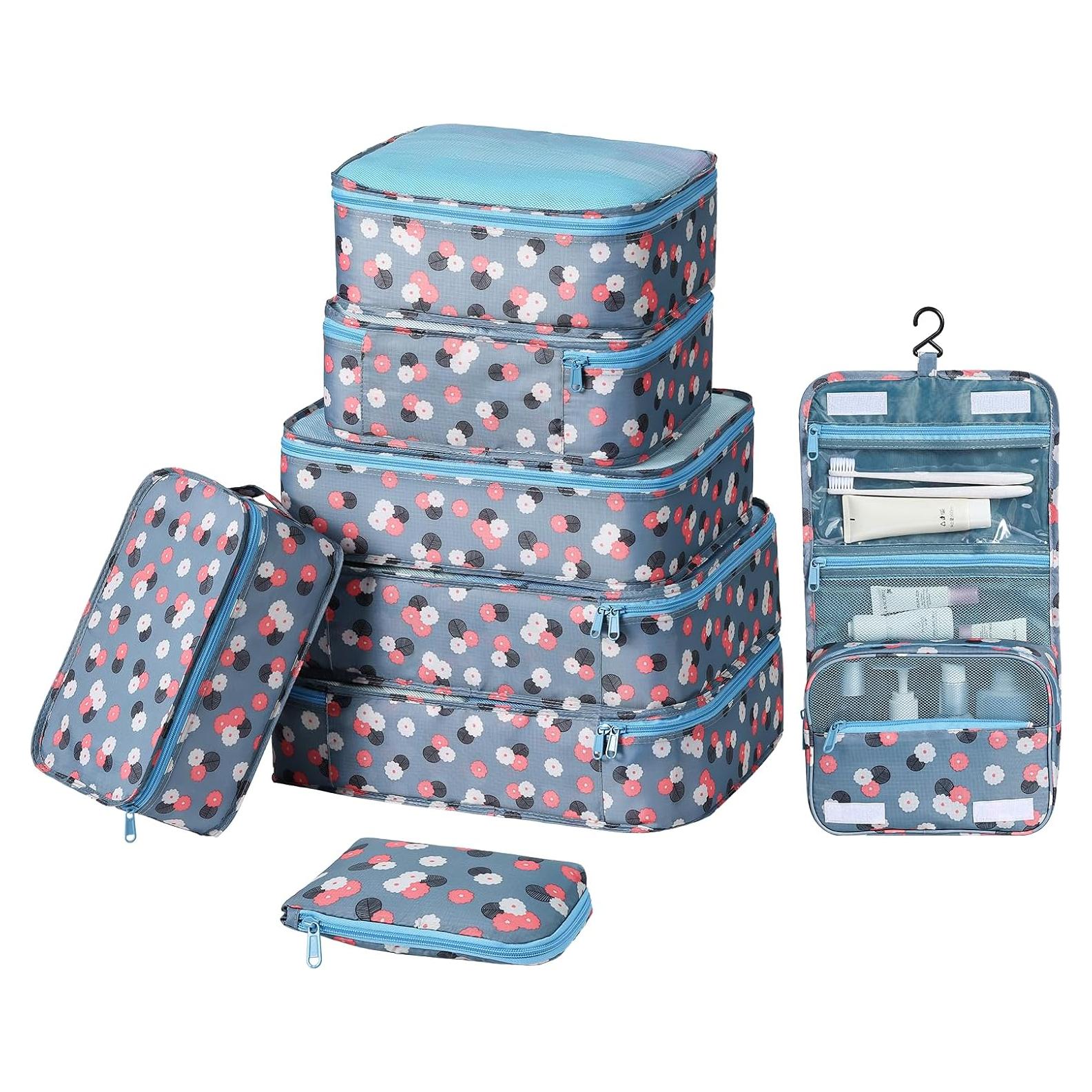 Cubos de Empaque DIMJ - 8 Piezas Nylon Resistente al Agua