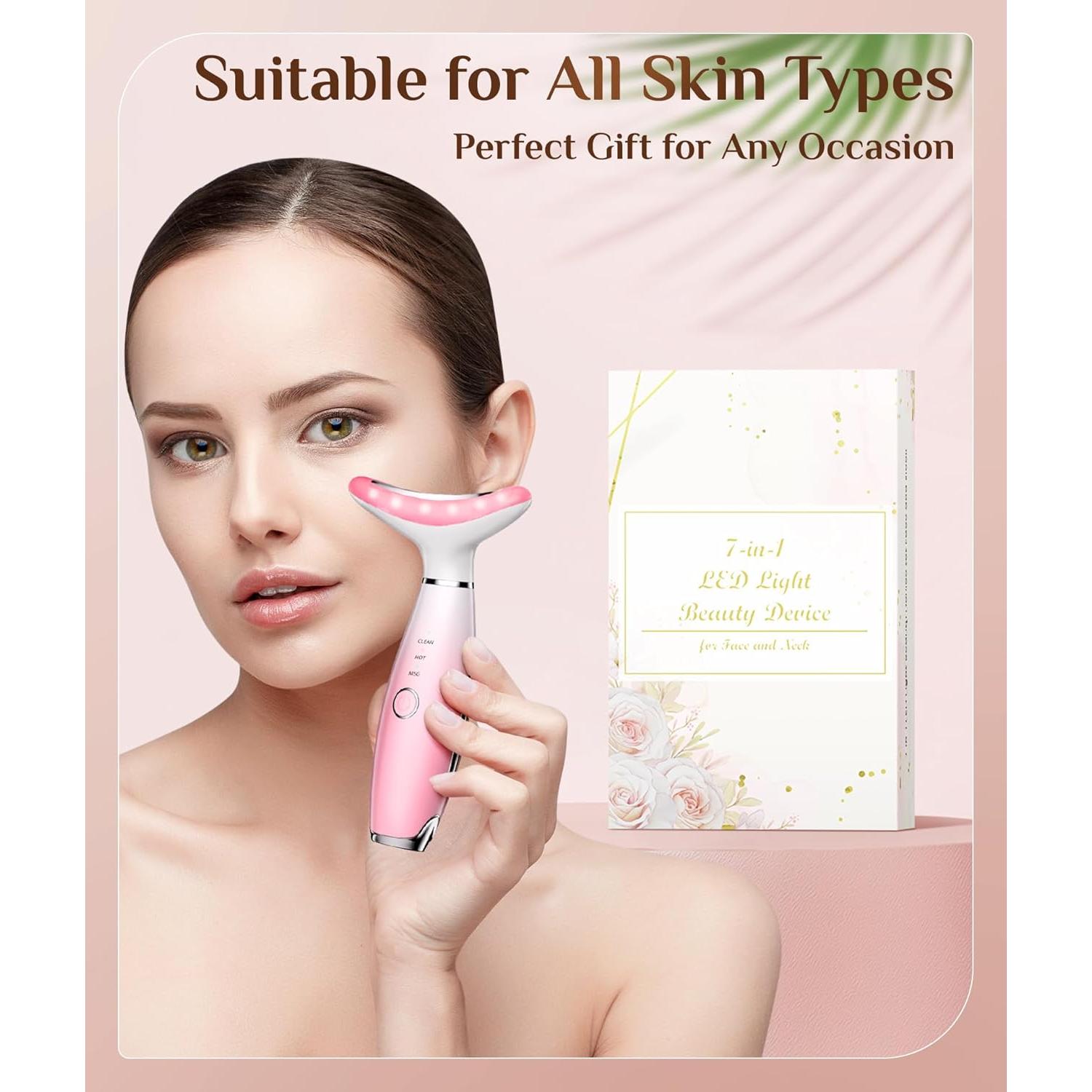 Máquina Galvánica Trinity Rosa - Terapia Luz Roja Facial