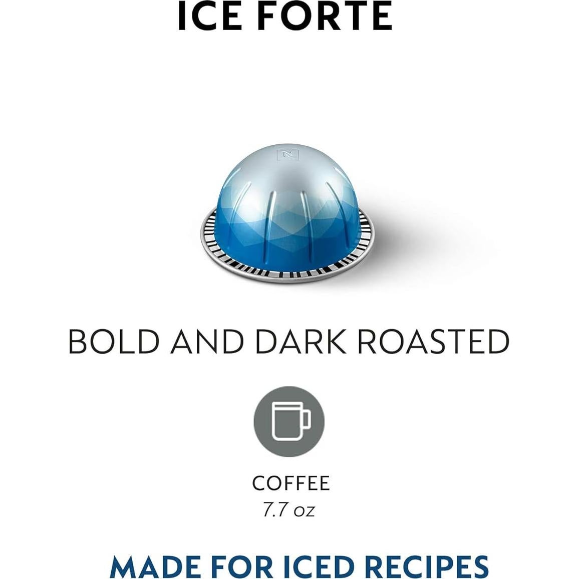 Cápsulas de Café Nespresso Vertuo Ice Forte - 30 Unidades