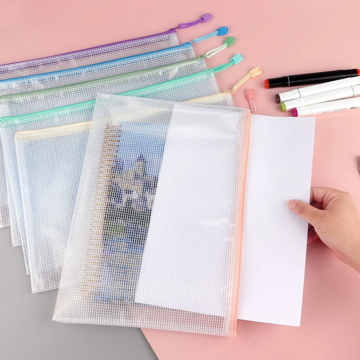 Bolsas de Cremallera de Malla Impermeables Tamaki 6 Pzas A4