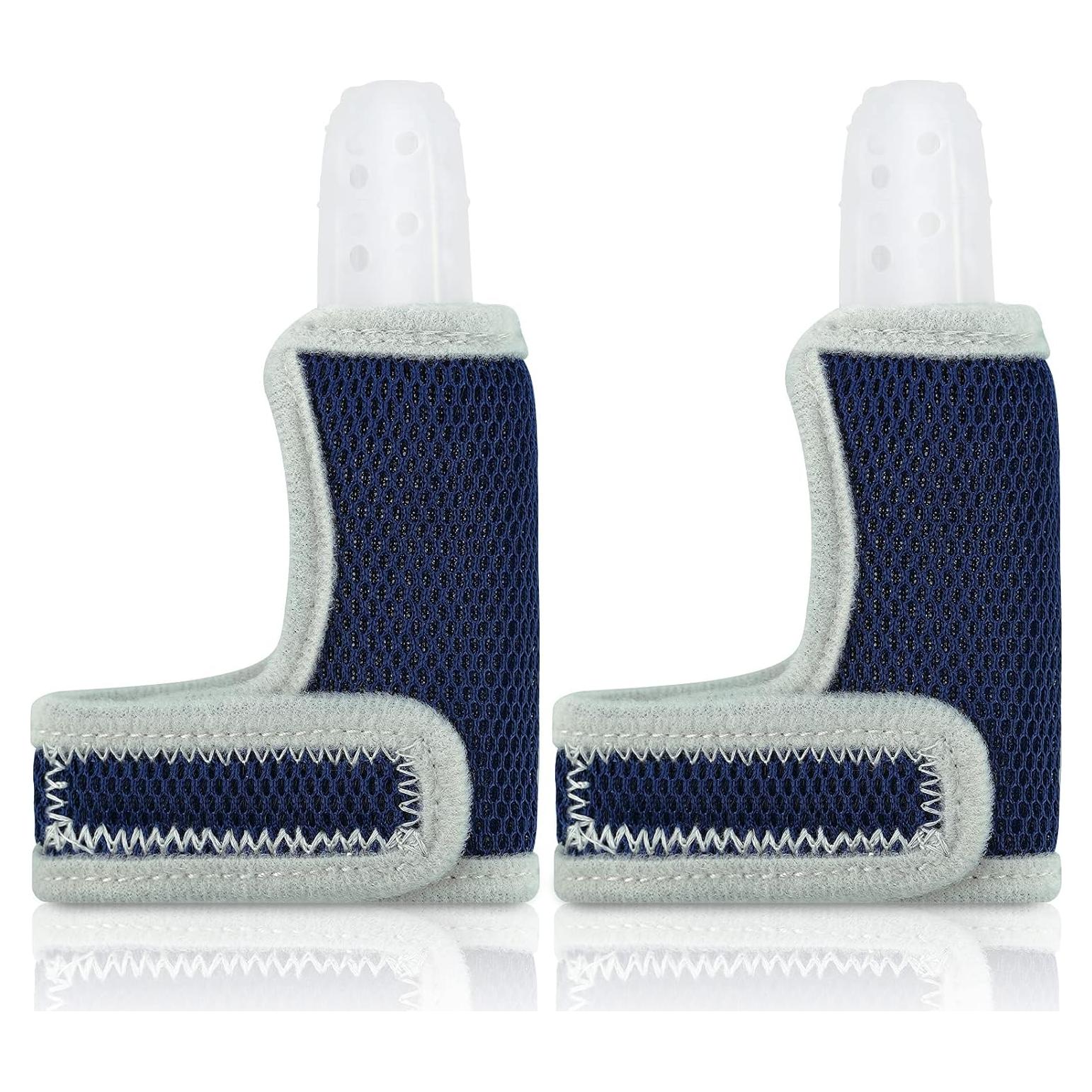 Protector de Dedos de Silicona para Bebés - 2 Piezas Azul