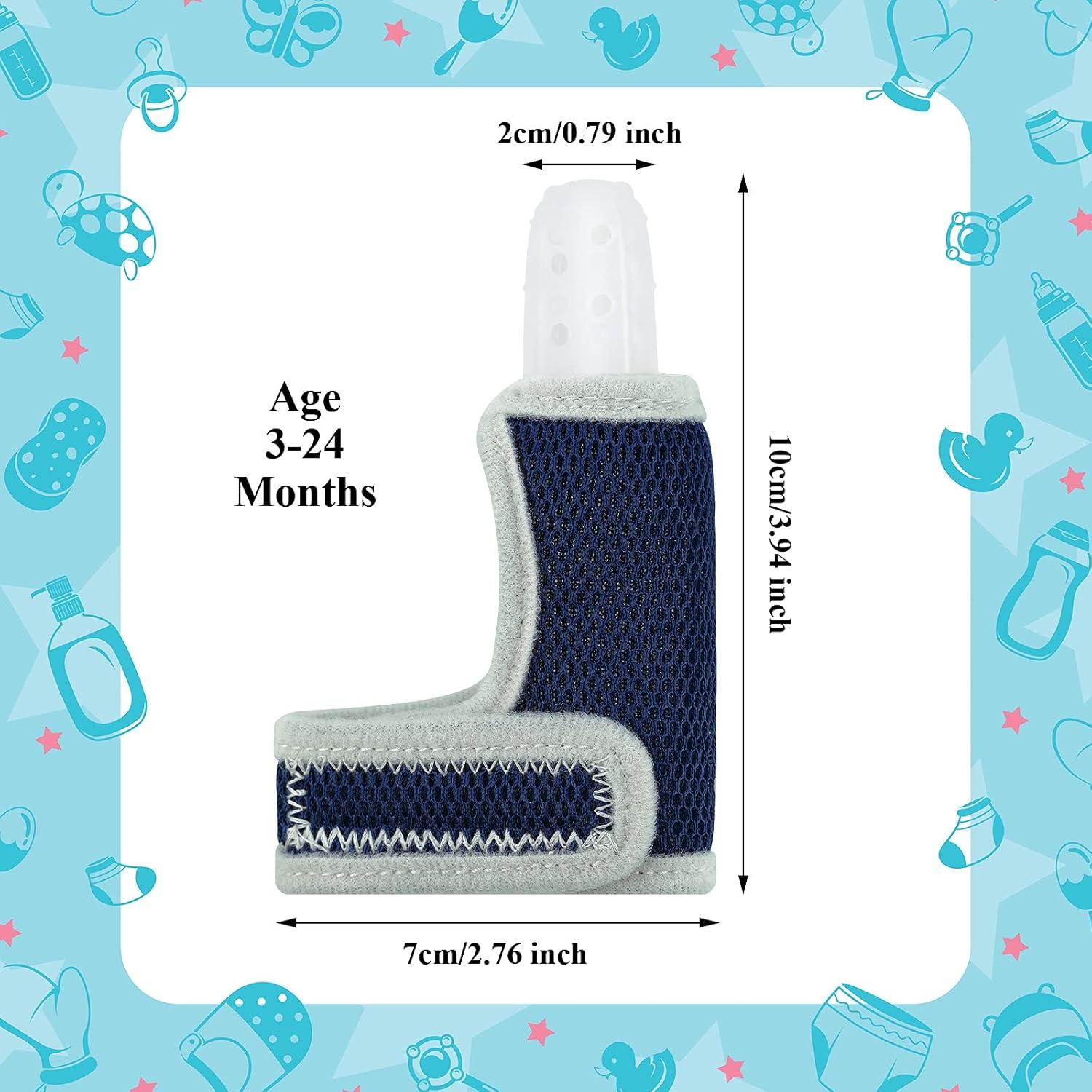 Protector de Dedos de Silicona para Bebés - 2 Piezas Azul