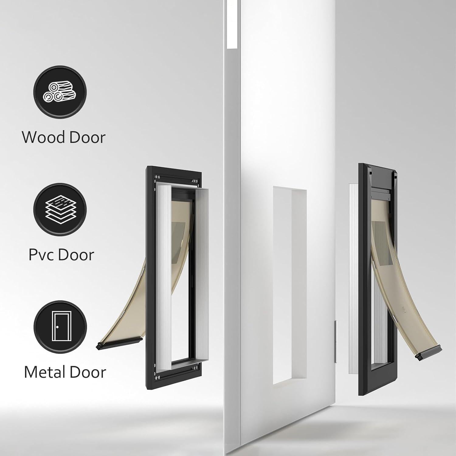 Puerta para Perros Classicmacher Grande Aluminio Doble Cerradura