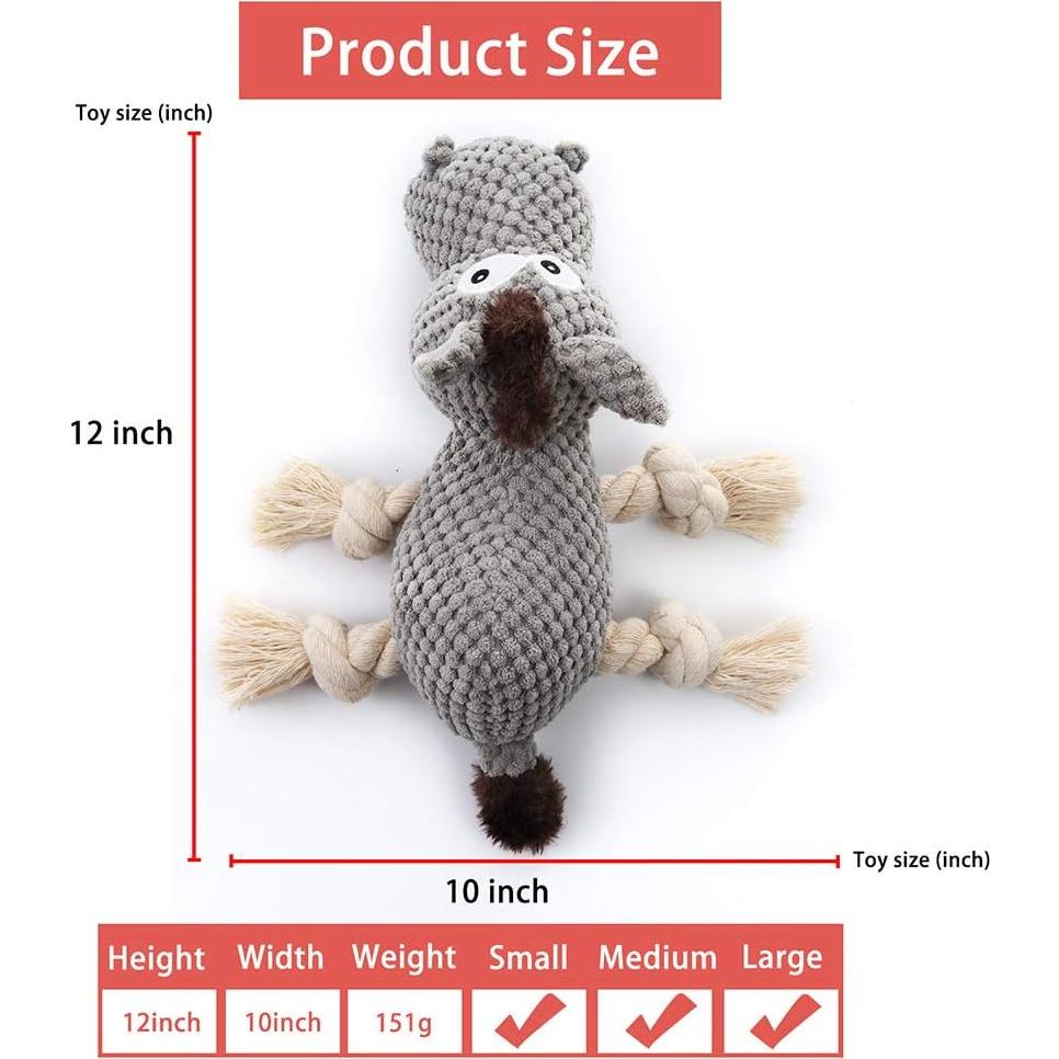 Juguete para Perro SEDIOSO Burro Peluche Squeaky 22cm