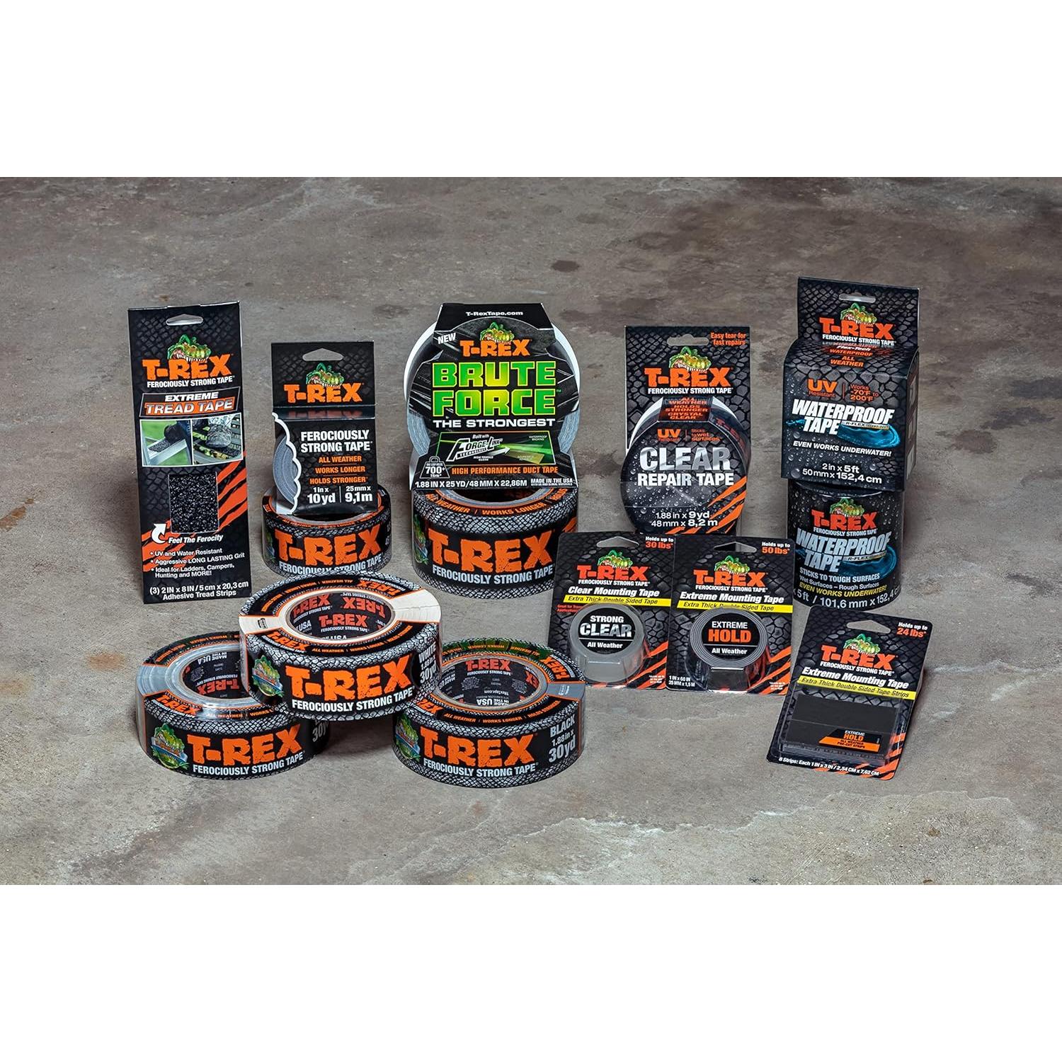 Cinta T-Rex Ducto Pesada 4.8 cm x 27.4 m Resistente UV Negra