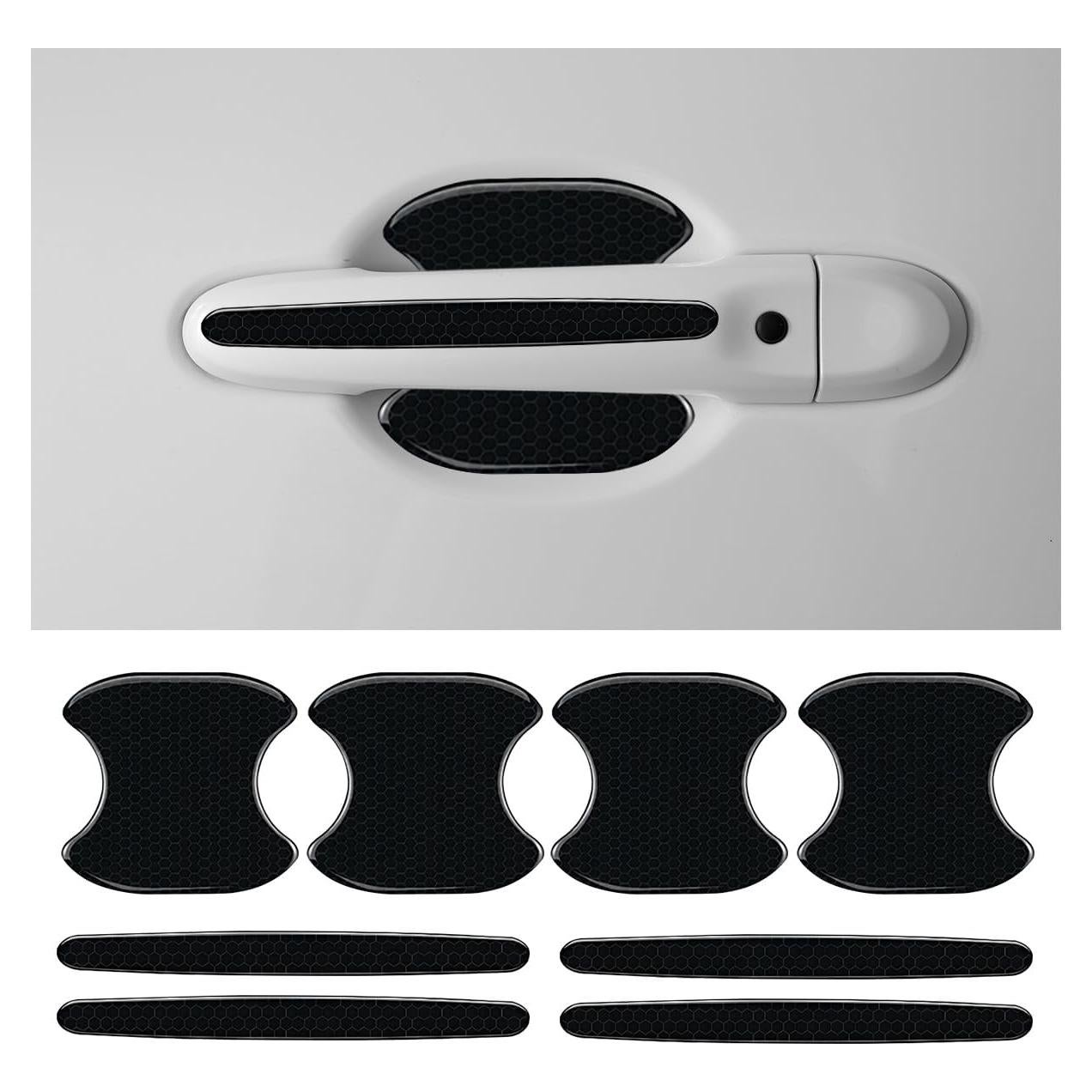 Protector de Arañazos para Manija de Puerta LHDOS 8PCS Negro