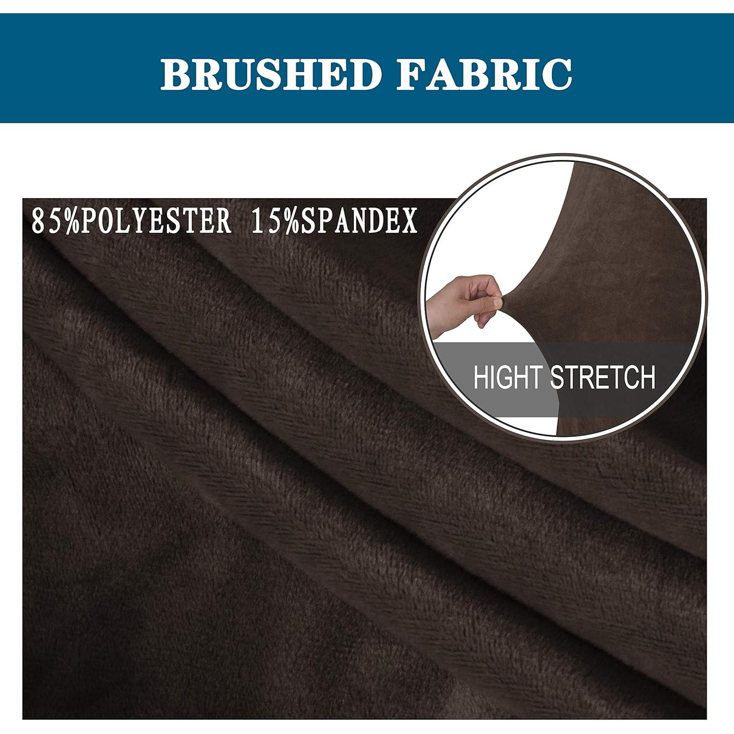 Funda de Ottoman LUSHVIDA - Taburete Rectangular Café