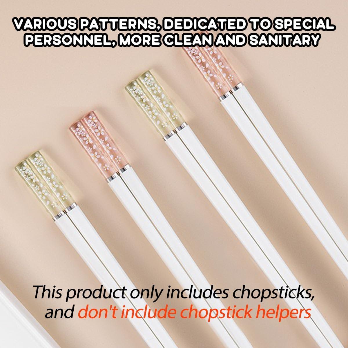 10 Pares de Palillos Reutilizables de Entrenamiento LYART 24cm