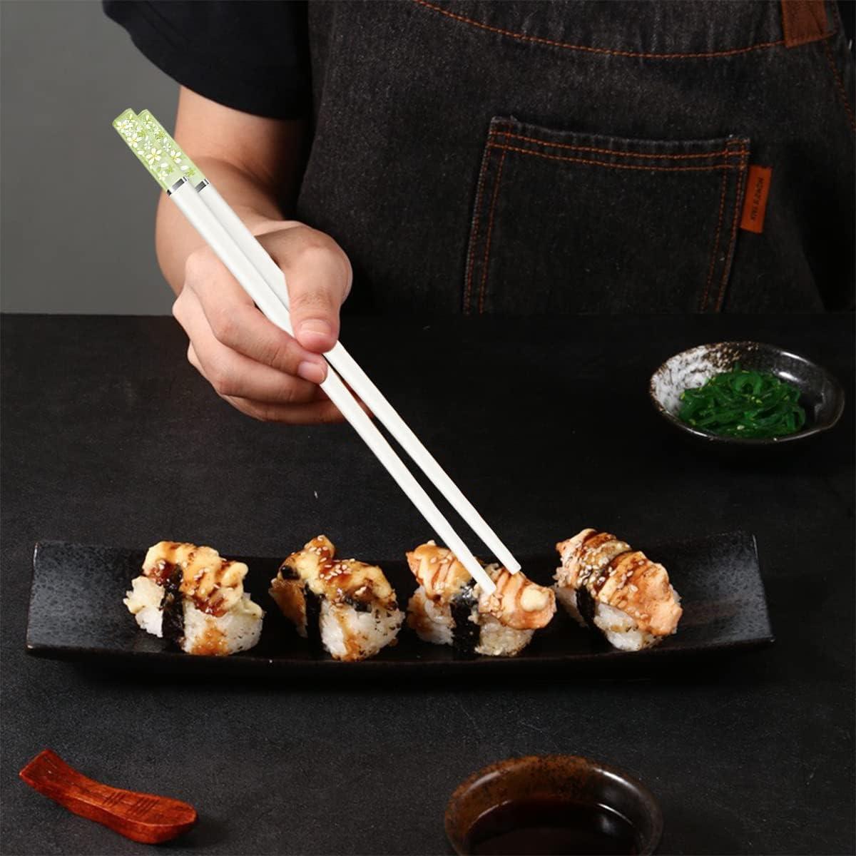 10 Pares de Palillos Reutilizables de Entrenamiento LYART 24cm